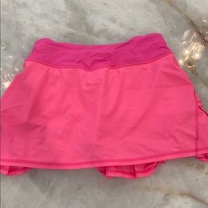 Hot pink lululemon tennis skirt